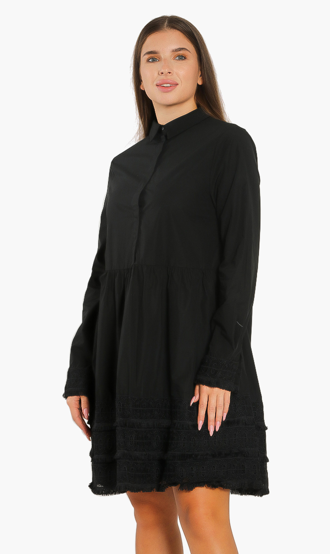 

Replay Broderie Hem Dress