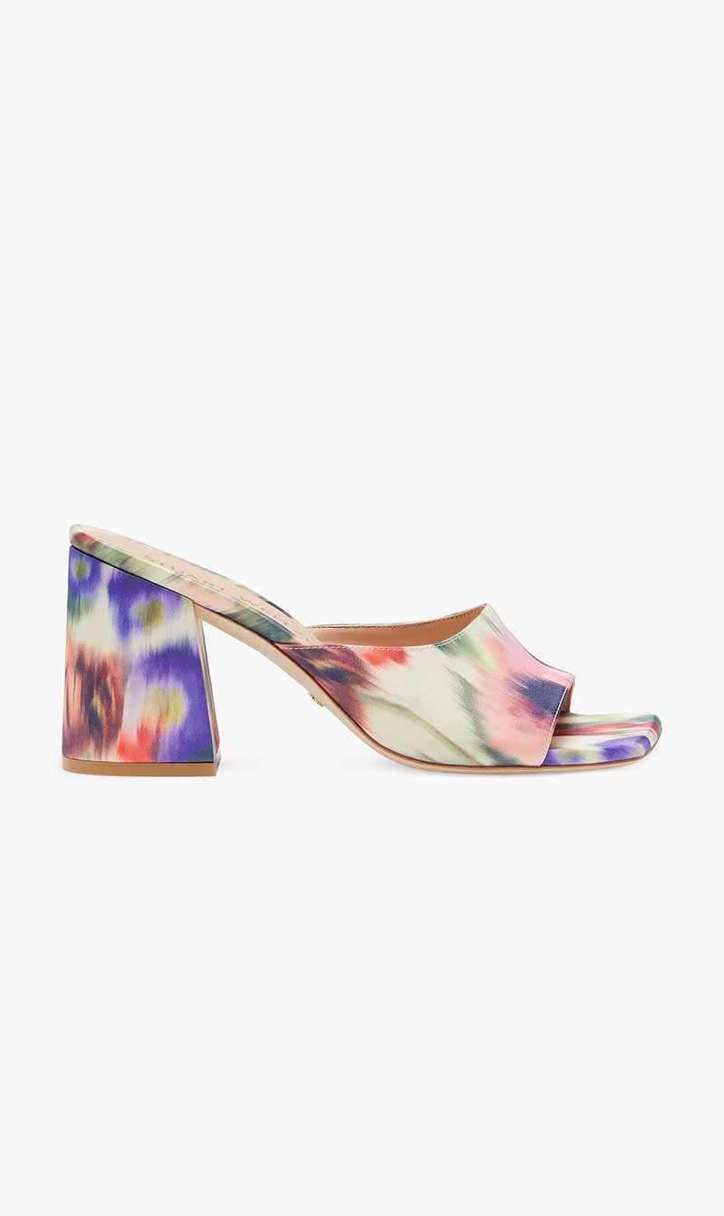 

Stuart Weitzman Black Flareblock Slides for Women | The Deal Outlet
