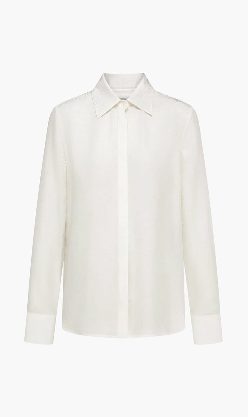 Ferragamo White Long Sleeves Shirt for Women
