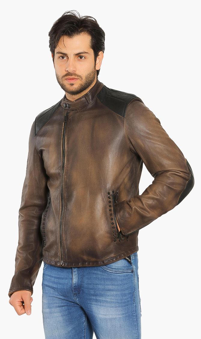

Replay Biker Leather Jacket