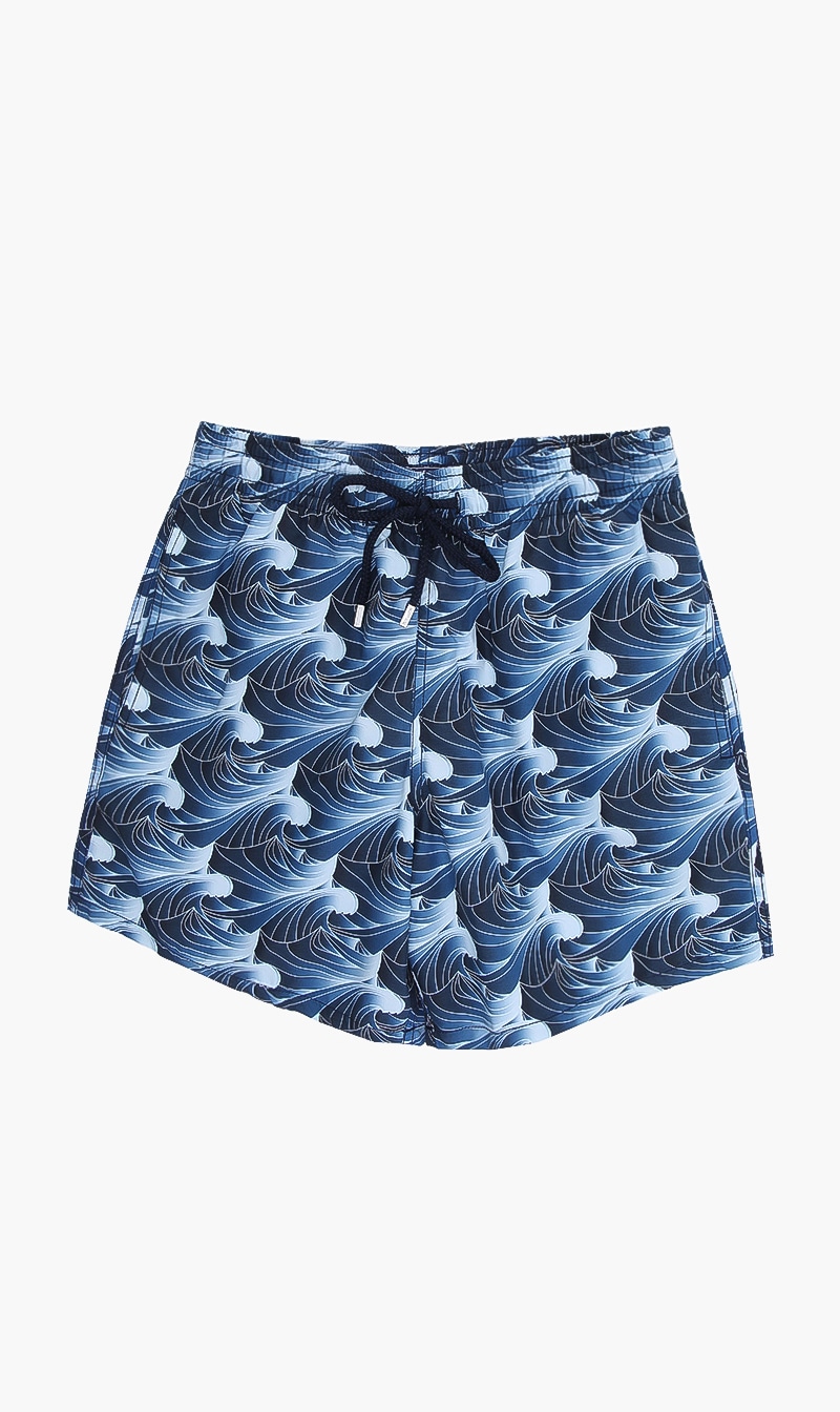

Bleu Marine Printed Shorts, Blue