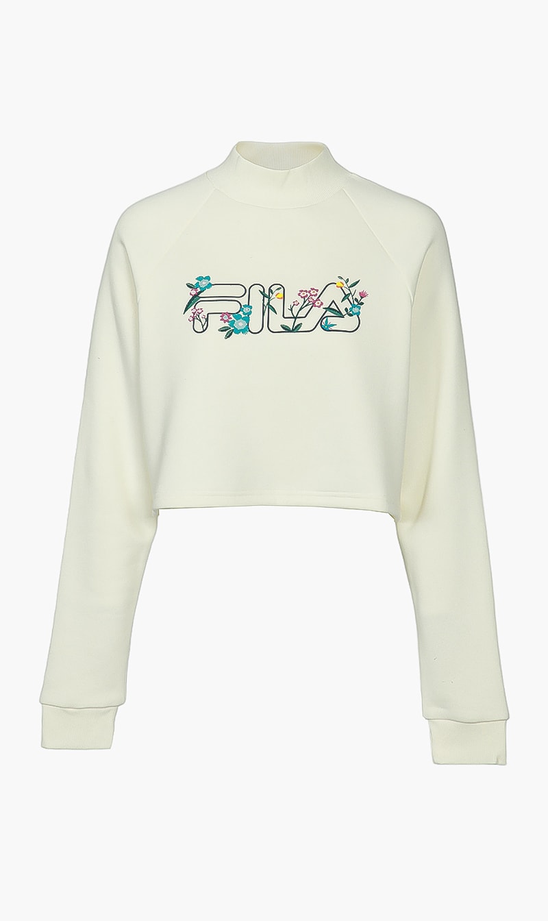 

Delilah Crop Crew Tshirt, Beige