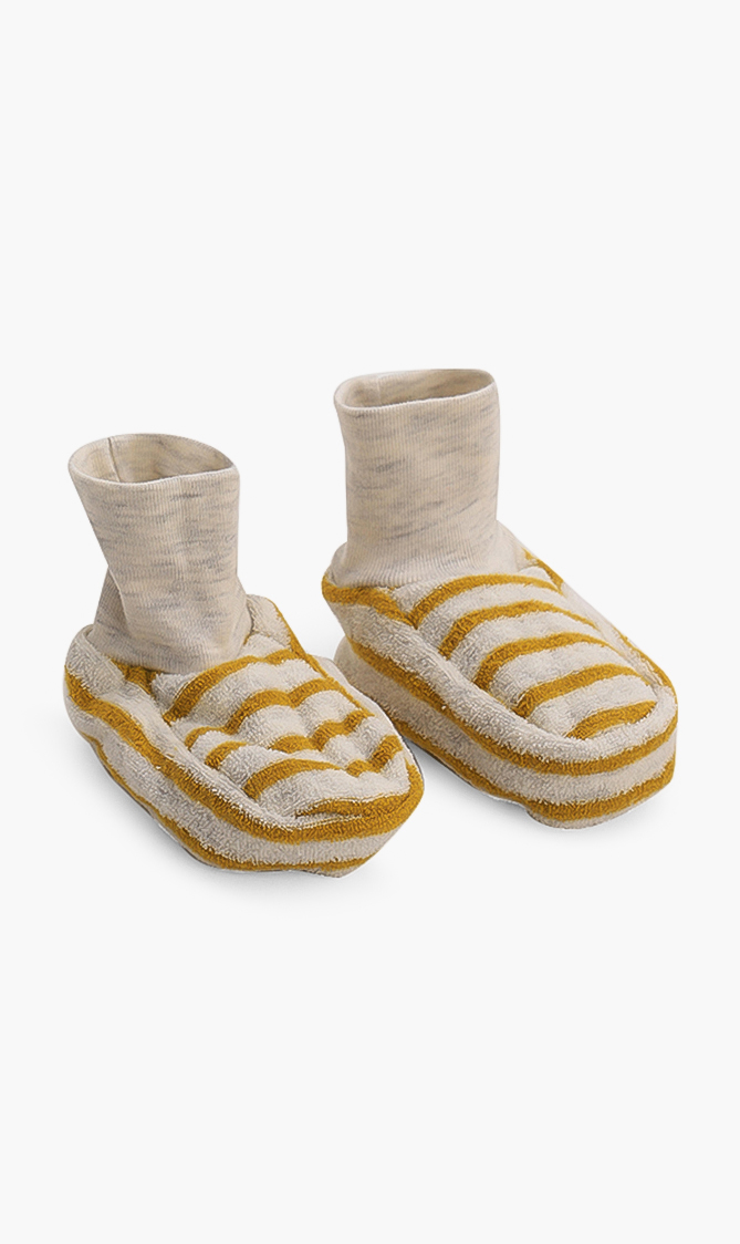 

Striped Booties, Yellow