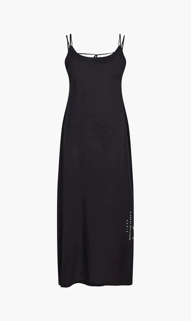 

Karl Lagerfeld Black Hotel Karl Strappy Beach Dress for Women | The Deal Outlet