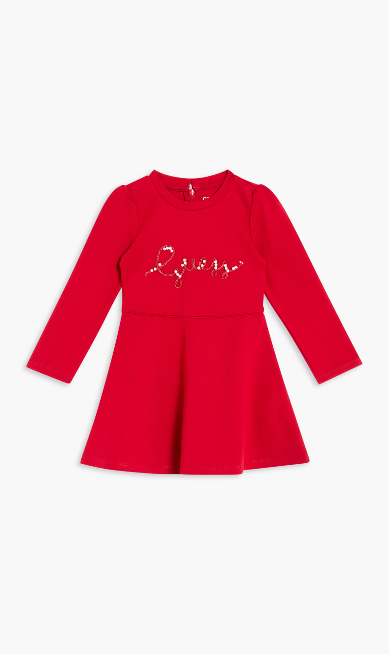 

Guess Red Punto Milano Dress for Girls | The Deal Outlet