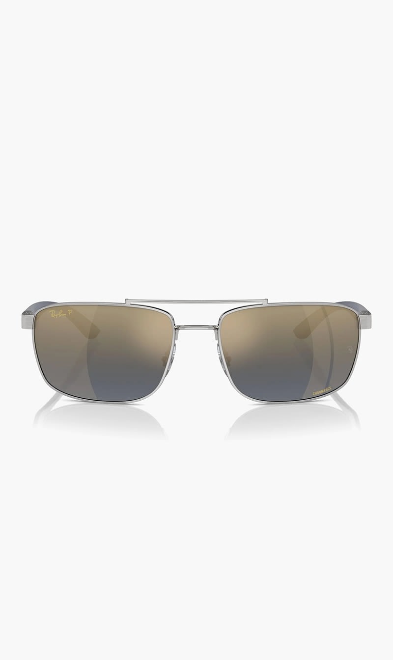 

Ray-ban Silver Rectangle Sunglasses for Men | The Deal Outlet