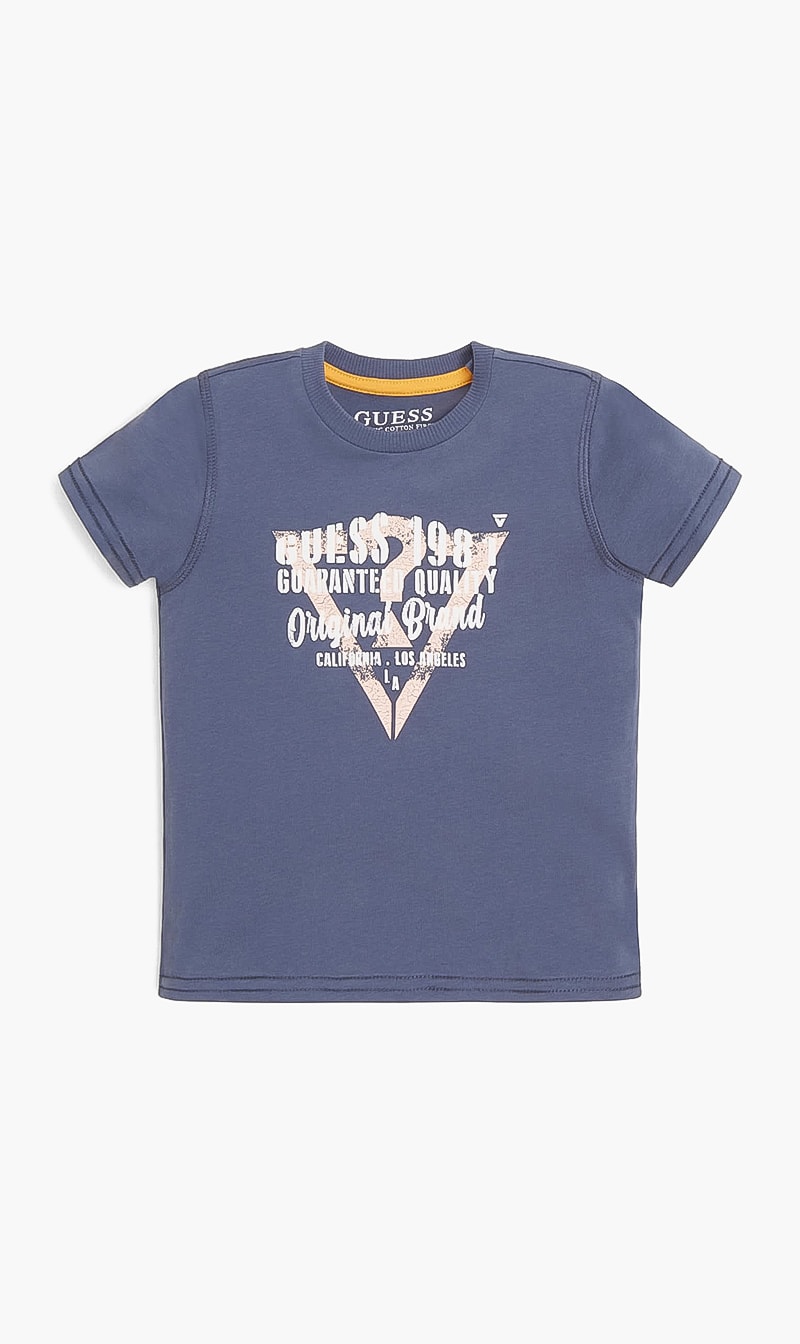 

Printed Short Sleeves Tshirt, Blue