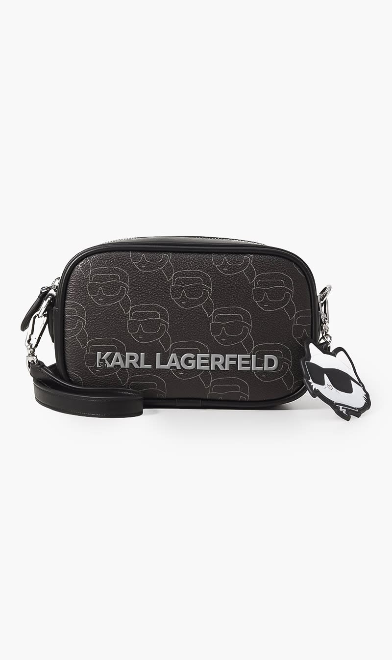 

Karl Lagerfeld Black K Ikon Dots Camera Bag for Women | The Deal Outlet