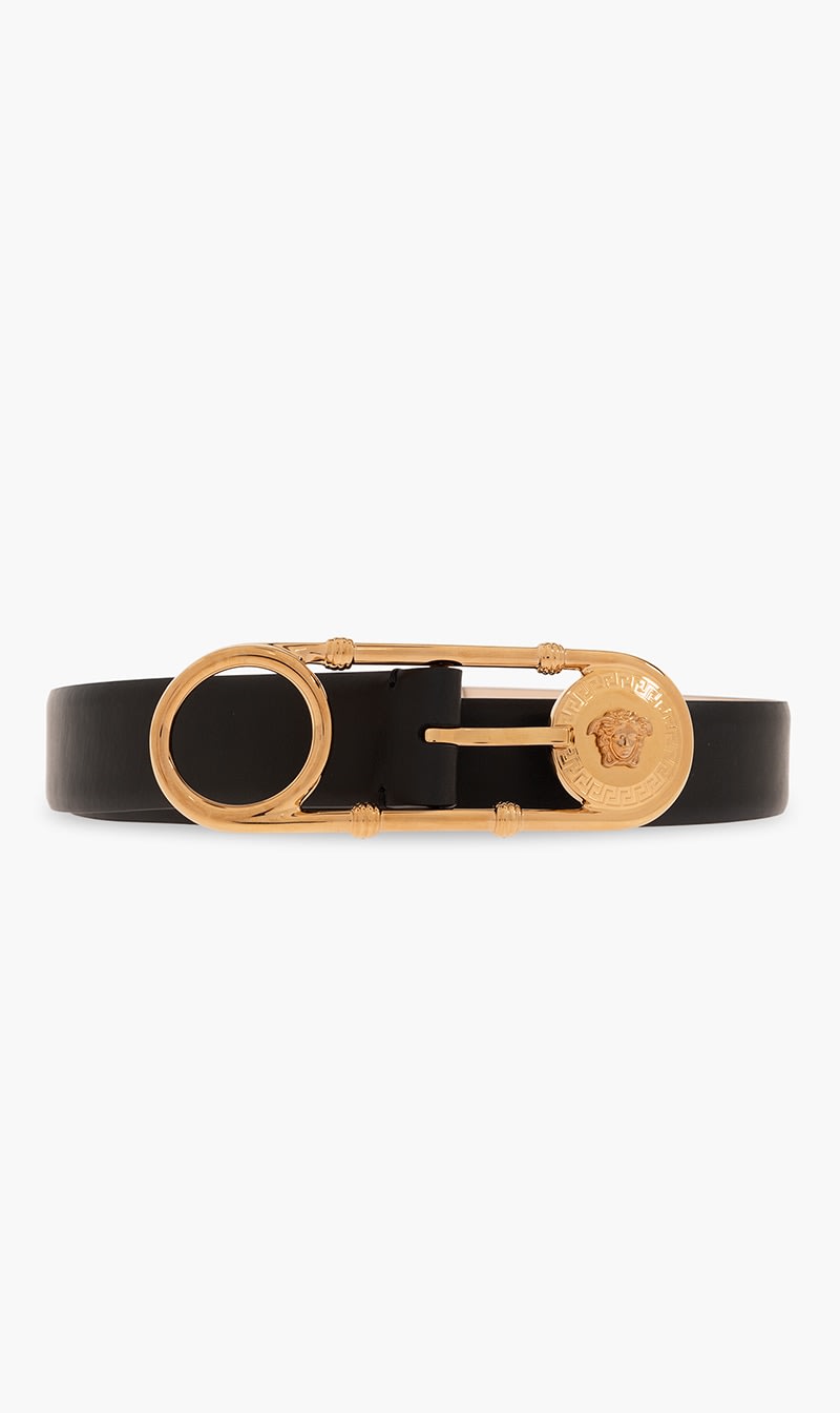 

Versace Black Leather Belt for Women | The Deal Outlet