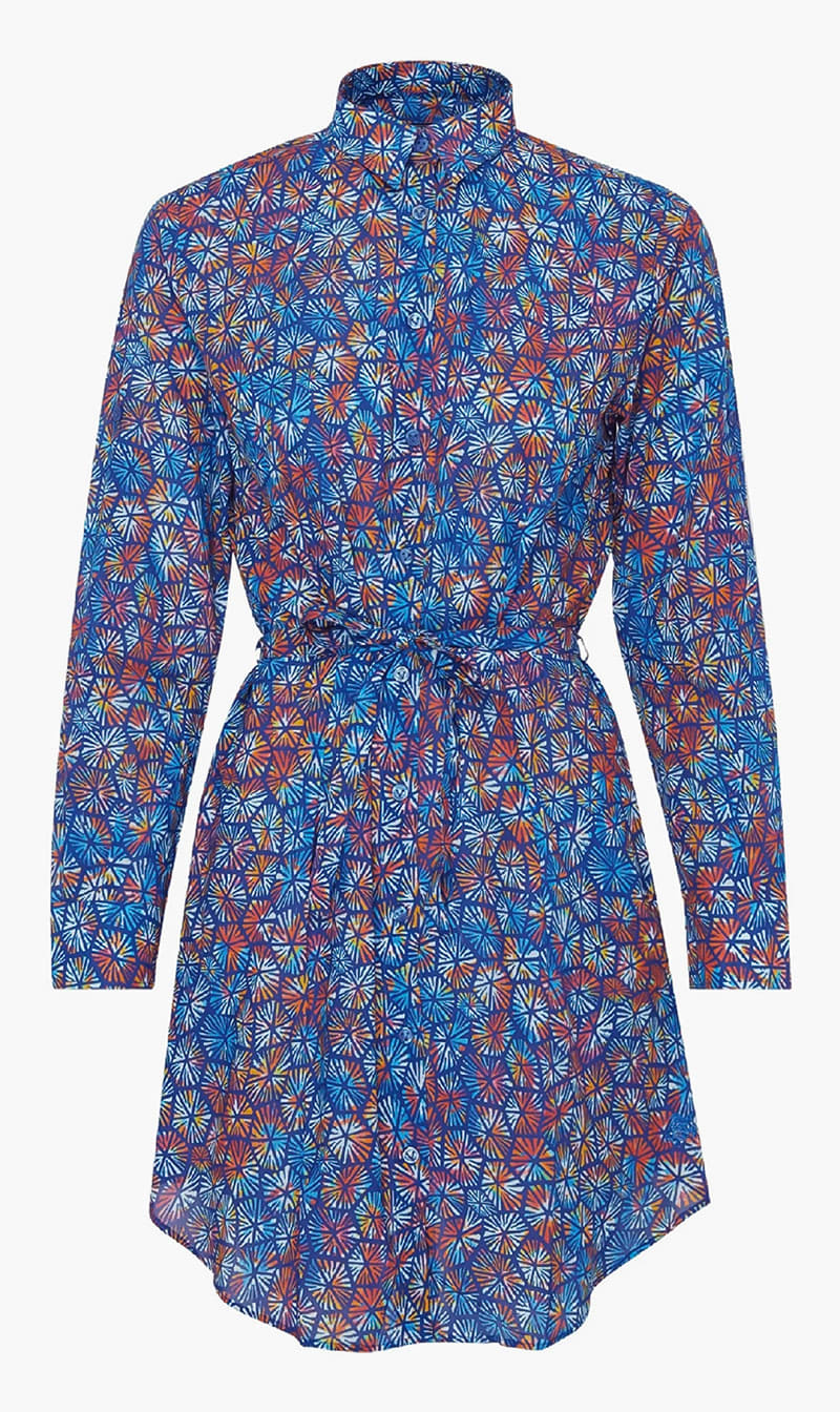 

Vilebrequin Blue Florence Su24 Robe Chemise Bleu De Mer for Women | The Deal Outlet