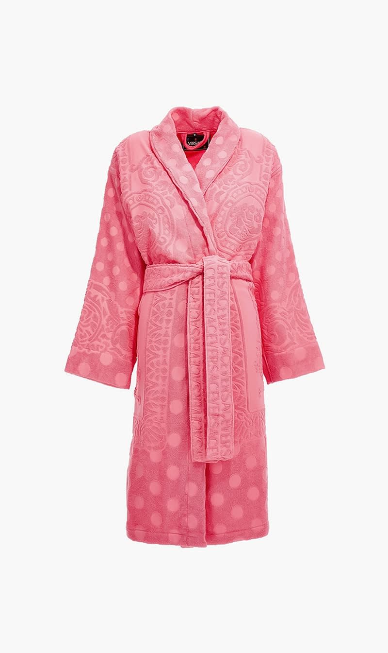 

Versace Beige Vsc La Vacanza Bathrobe Pink | The Deal Outlet