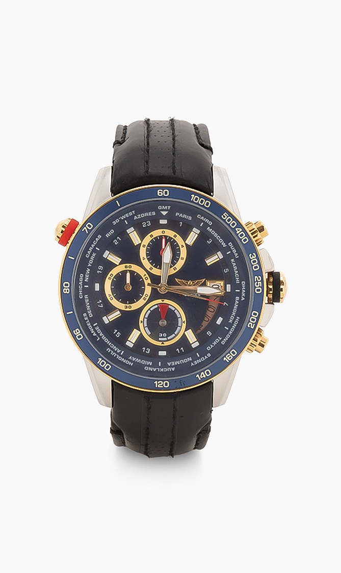 

Chronograph Watch, Black