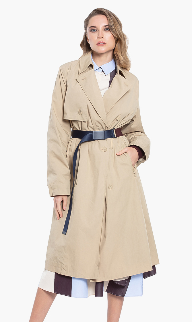 

Lacoste Blouson Contrast Belt Trench Coat