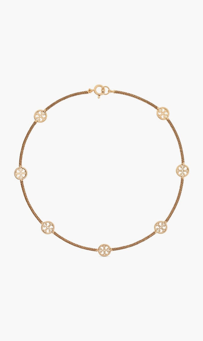 

Tory Burch Gold Miller Pave Necklace for Women | The Deal Outlet