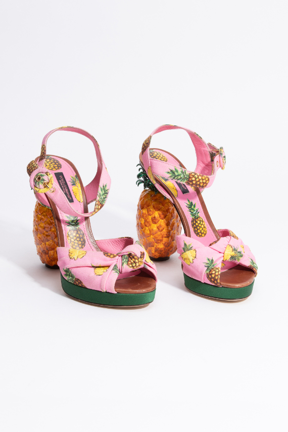 

Dolce&gabbana Pineapple Heel Sandal
