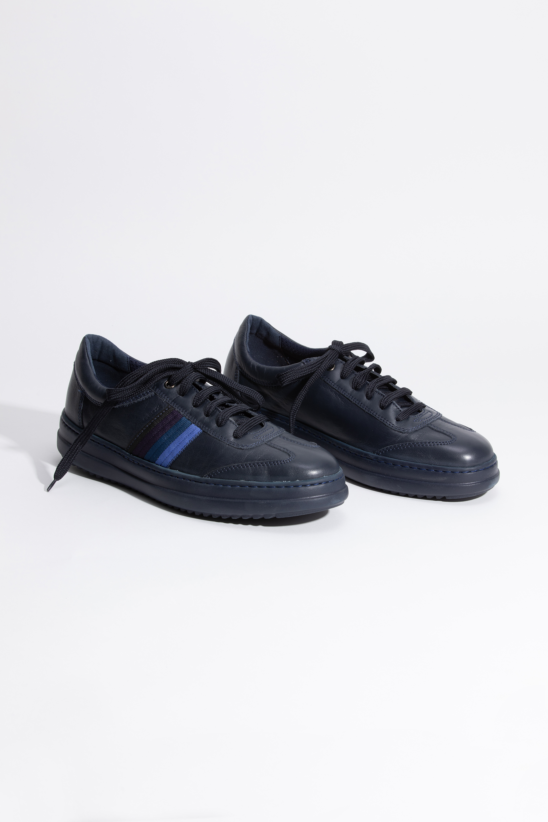 

Geox Tayrvin Leather Blue Sneakers