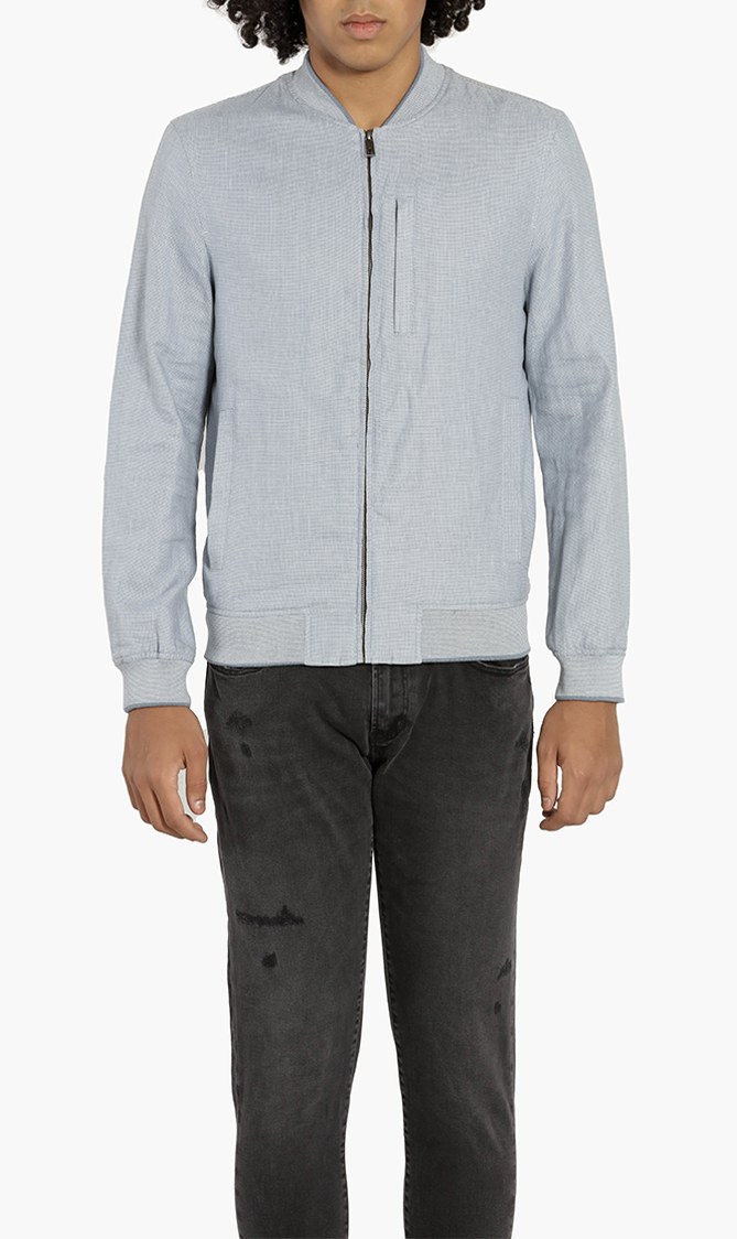 

Ted Baker Raney Tech Linen Bomber Jacket