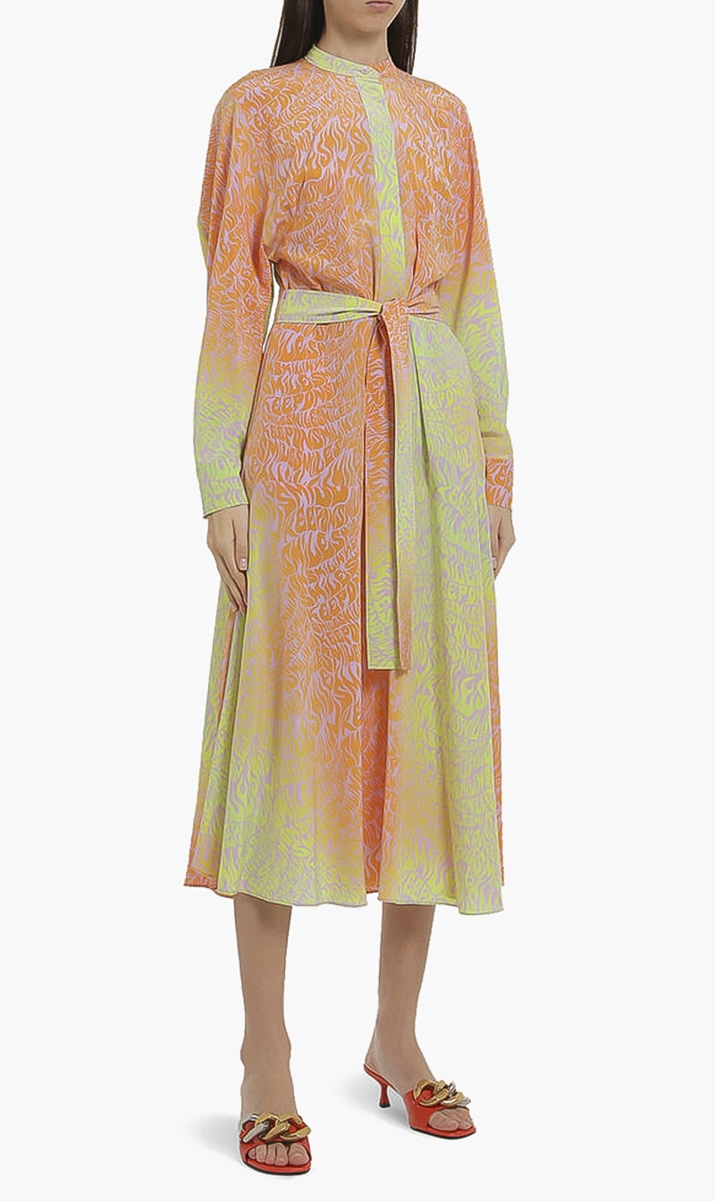 

Silk Maxi Dress, Orange