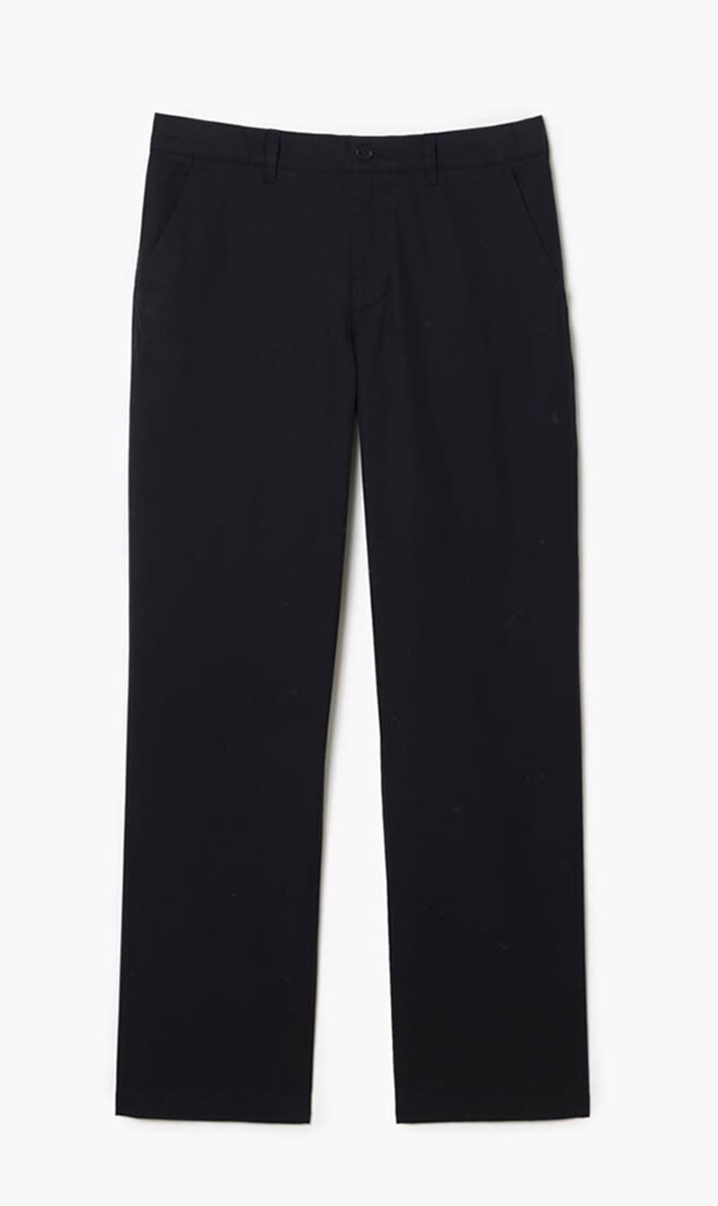 

Lacoste Blue Straight Fit Cotton Twill Chinos for Men | The Deal Outlet