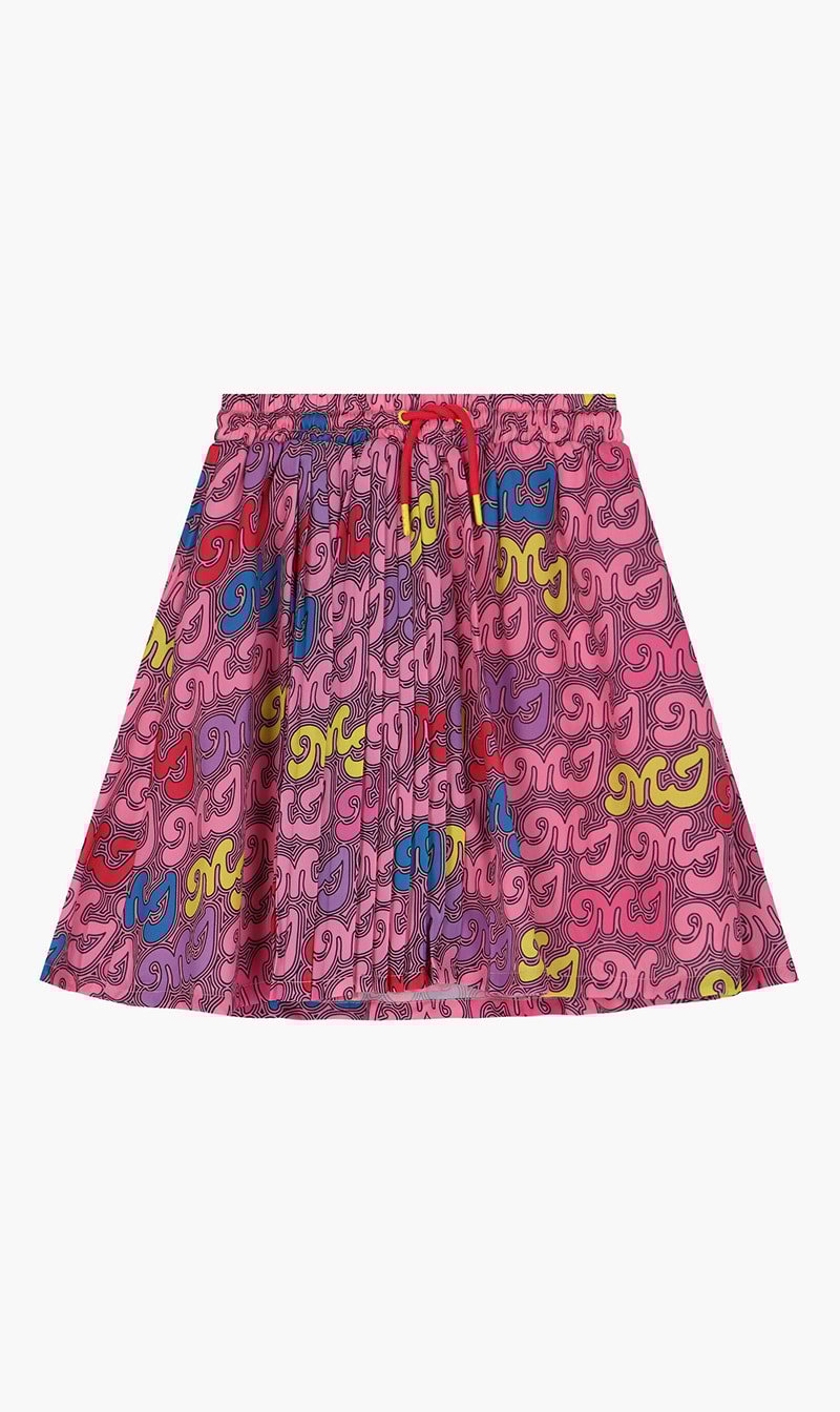 

Marc Jacobs Orange Logo Pleated Skirt for Girls | The Deal Outlet