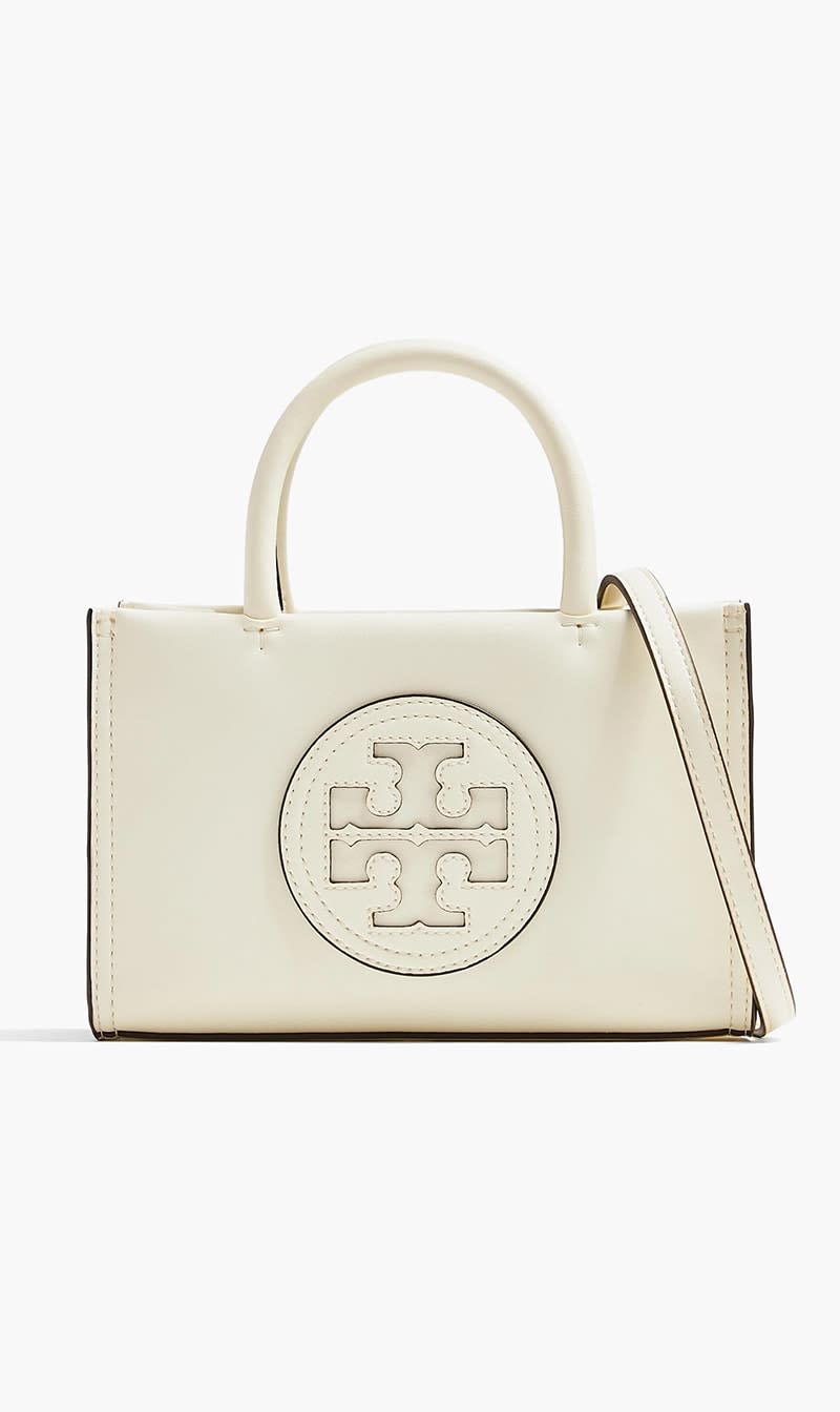 

Tory Burch White Ella Bio Mini Tote Bag for Women | The Deal Outlet