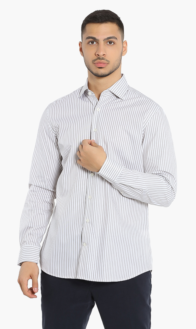 

Hackett London Mayfair Mel Twill Stripe Slim Fit Shirt