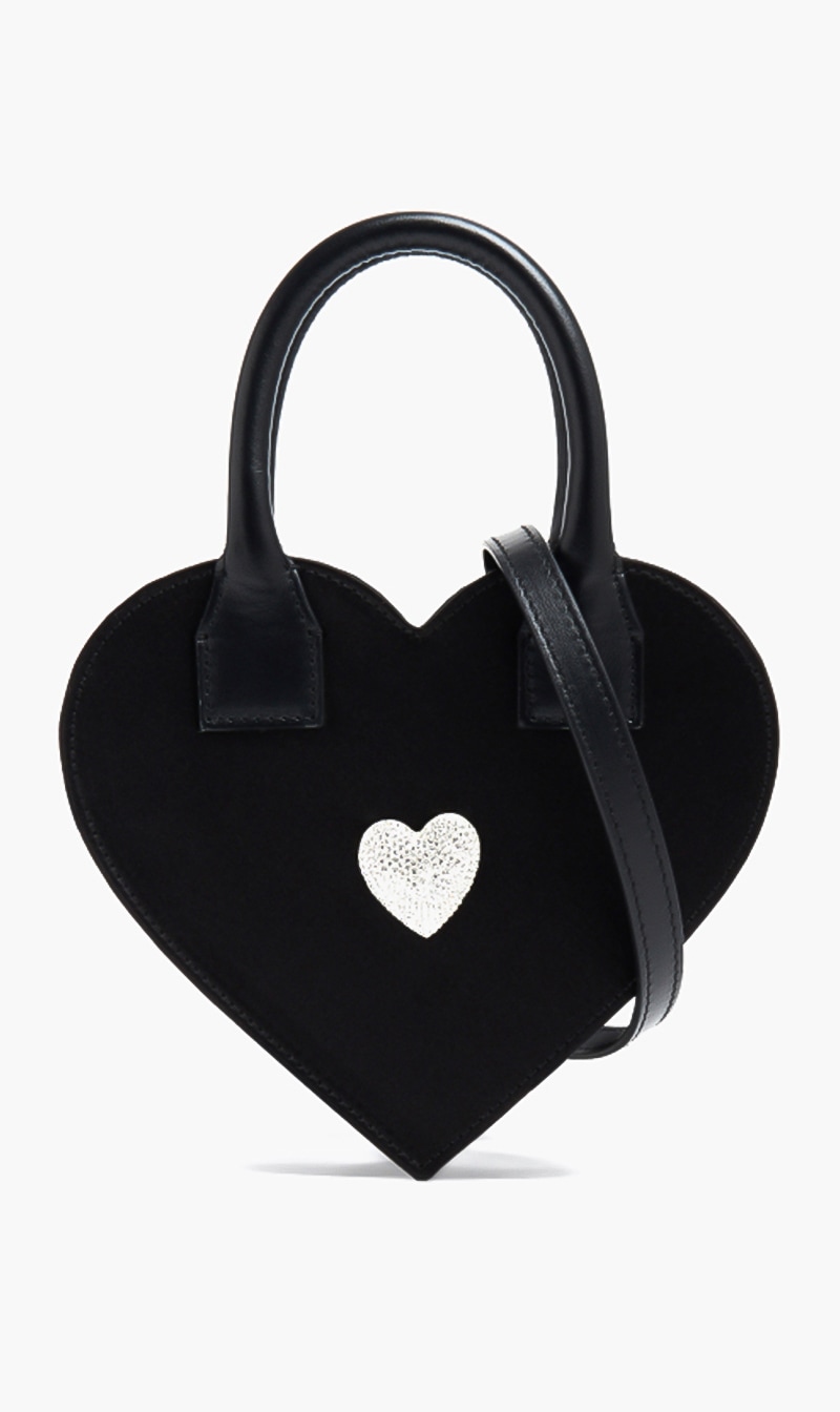 

Heart Shape Bag With Crystalized Heart
