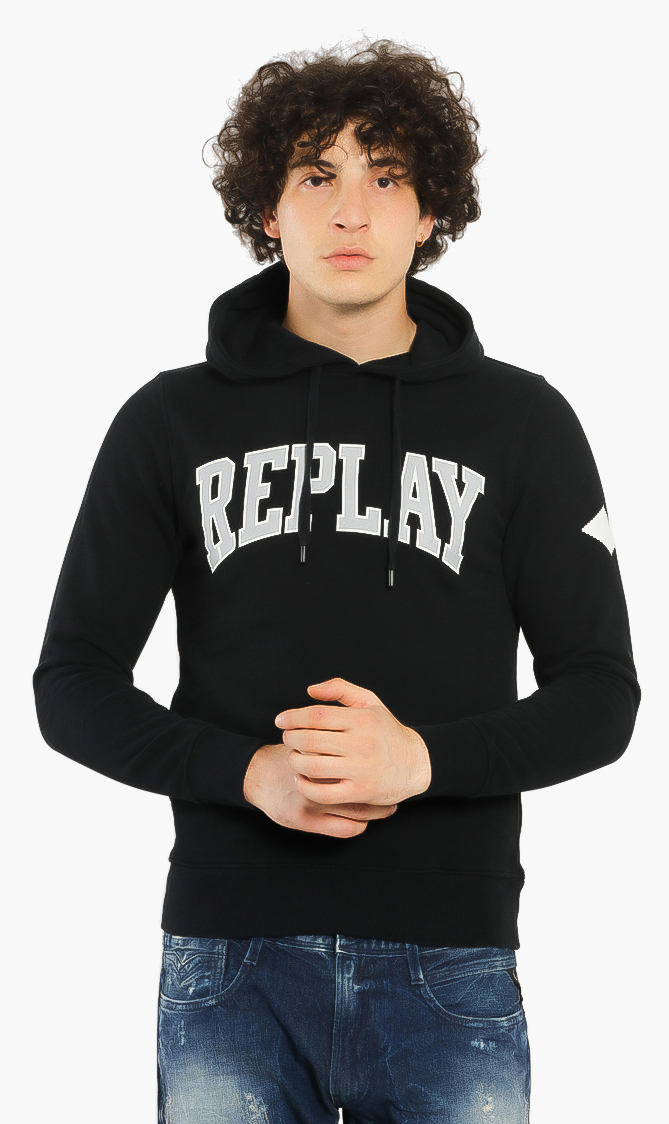 

Replay Oversized Logo Print Hoodie