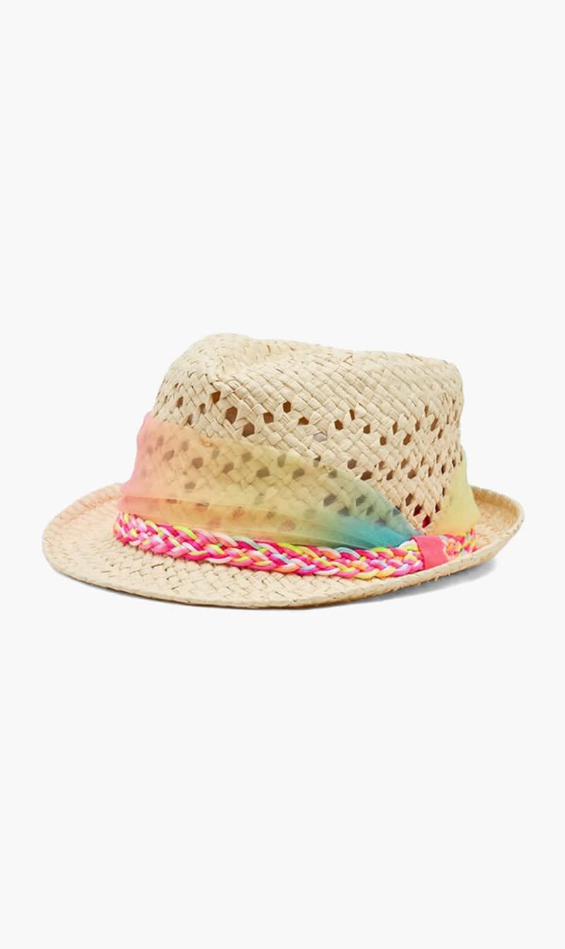 

Billieblush Multi-color Straw Bucket Hat for Girls | The Deal Outlet