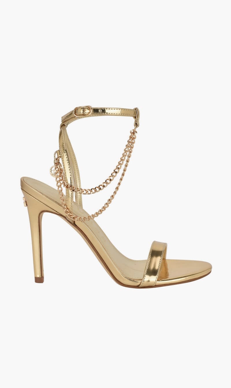 

Guess Gold Miamy Ankle Strap Sandals for Women | The Deal Outlet