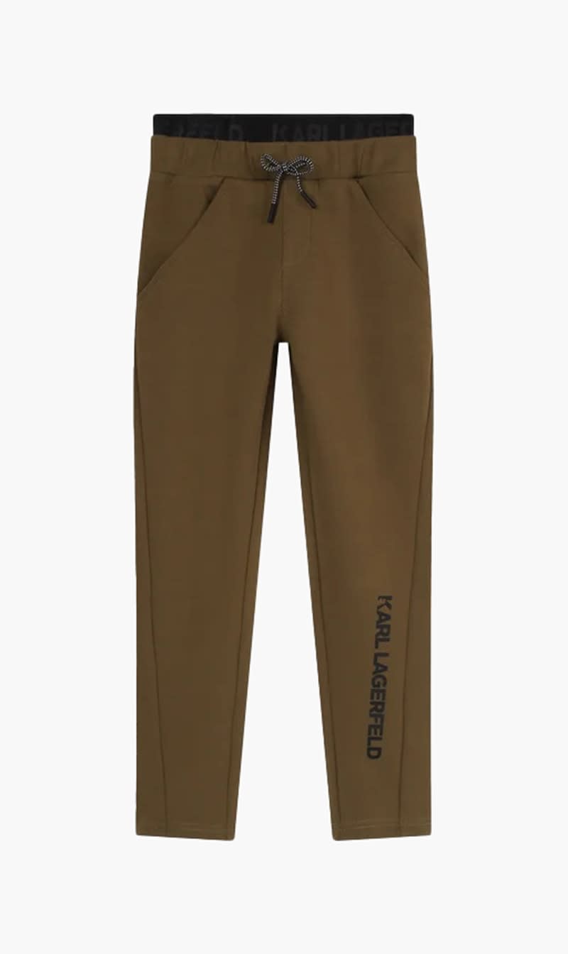 

Karl Lagerfeld Brown Designer Wear Trackpants for Boys | The Deal Outlet