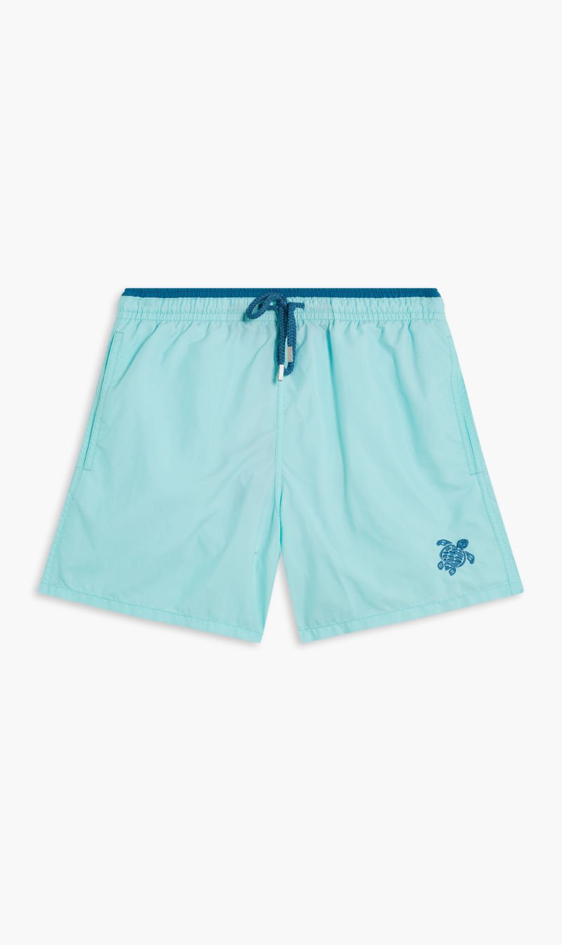 

Vilebrequin Blue Solid Elasticated Swim Shorts for Men | The Deal Outlet