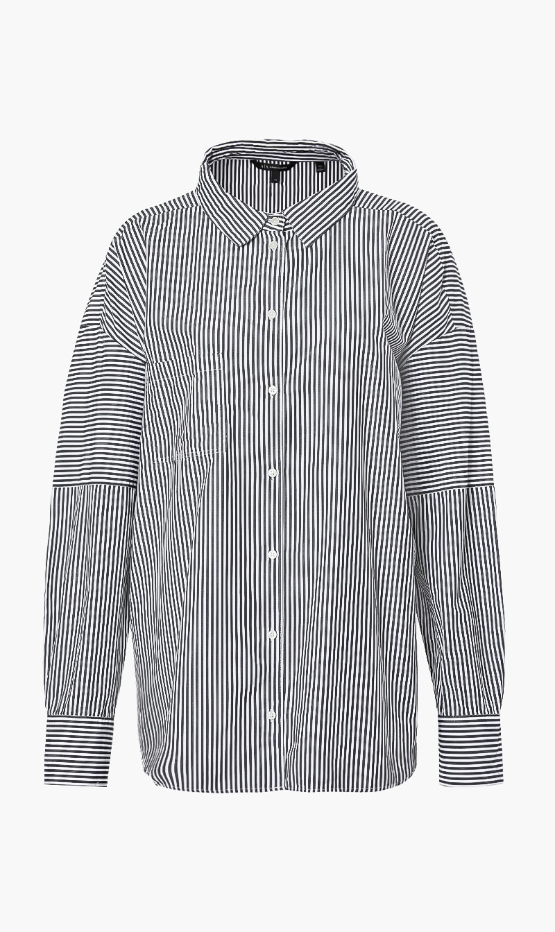 

Plain Stripes Shirt, Black
