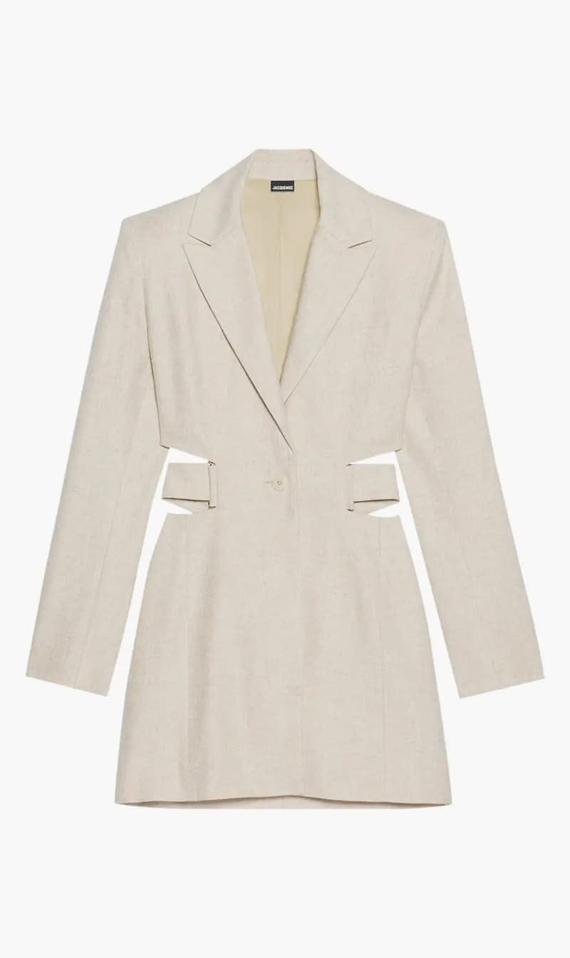 

Jacquemus Beige La Robe Bari Dress for Women | The Deal Outlet