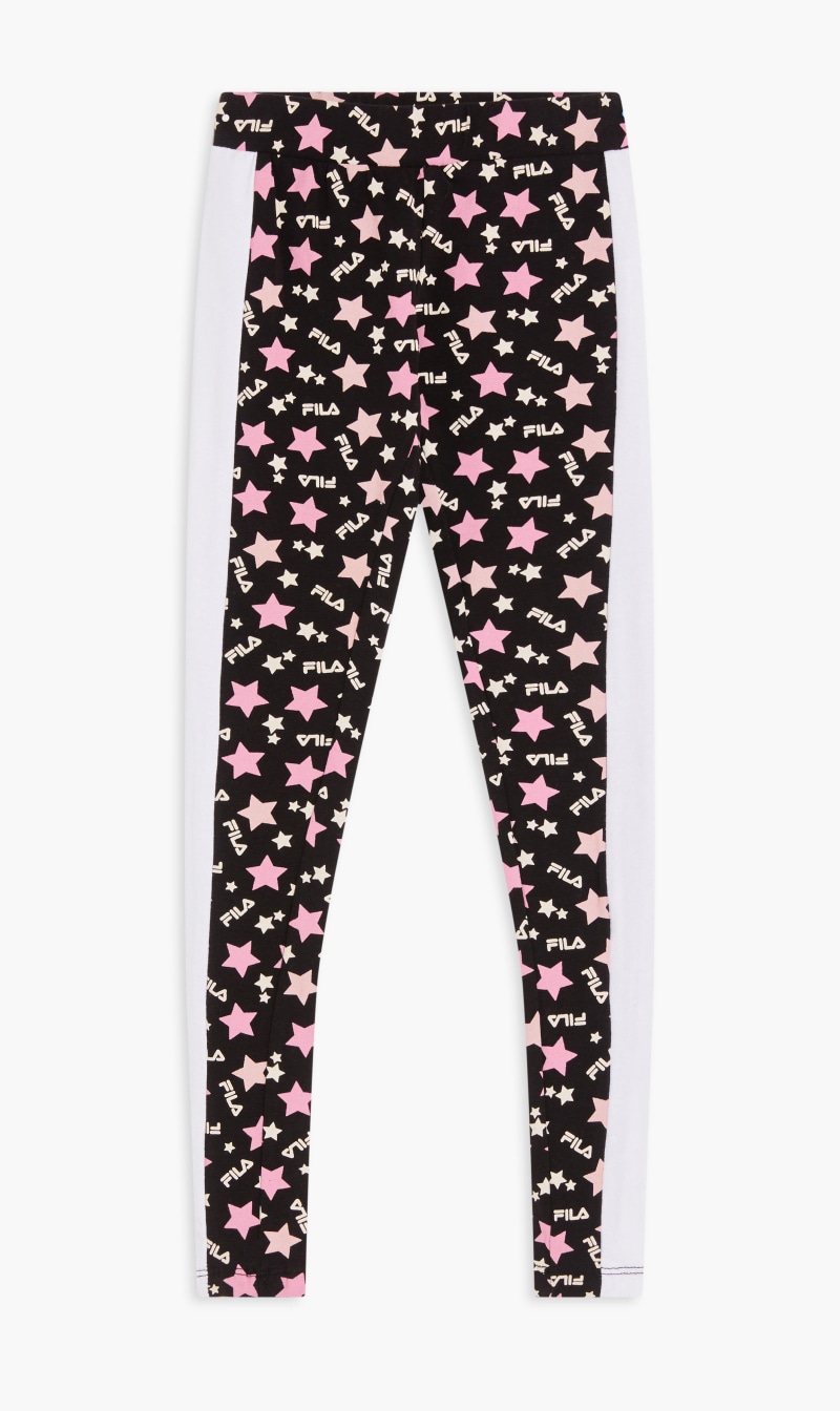 

Aop Legging With Side Panels, Black