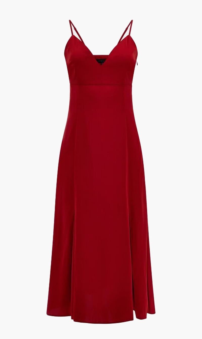 

Guess Red Sl Monique Dress for Women | The Deal Outlet