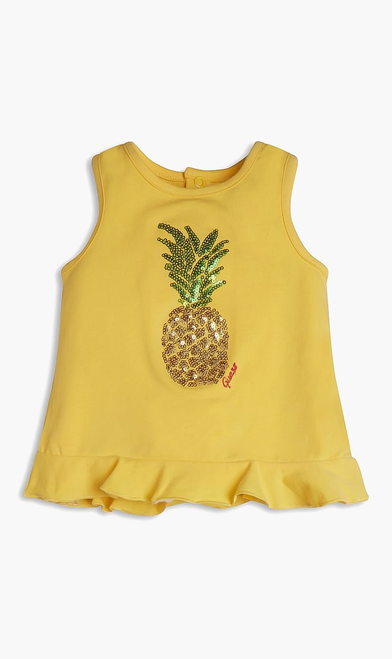 

Round Neck Organic Cotton Top, Yellow