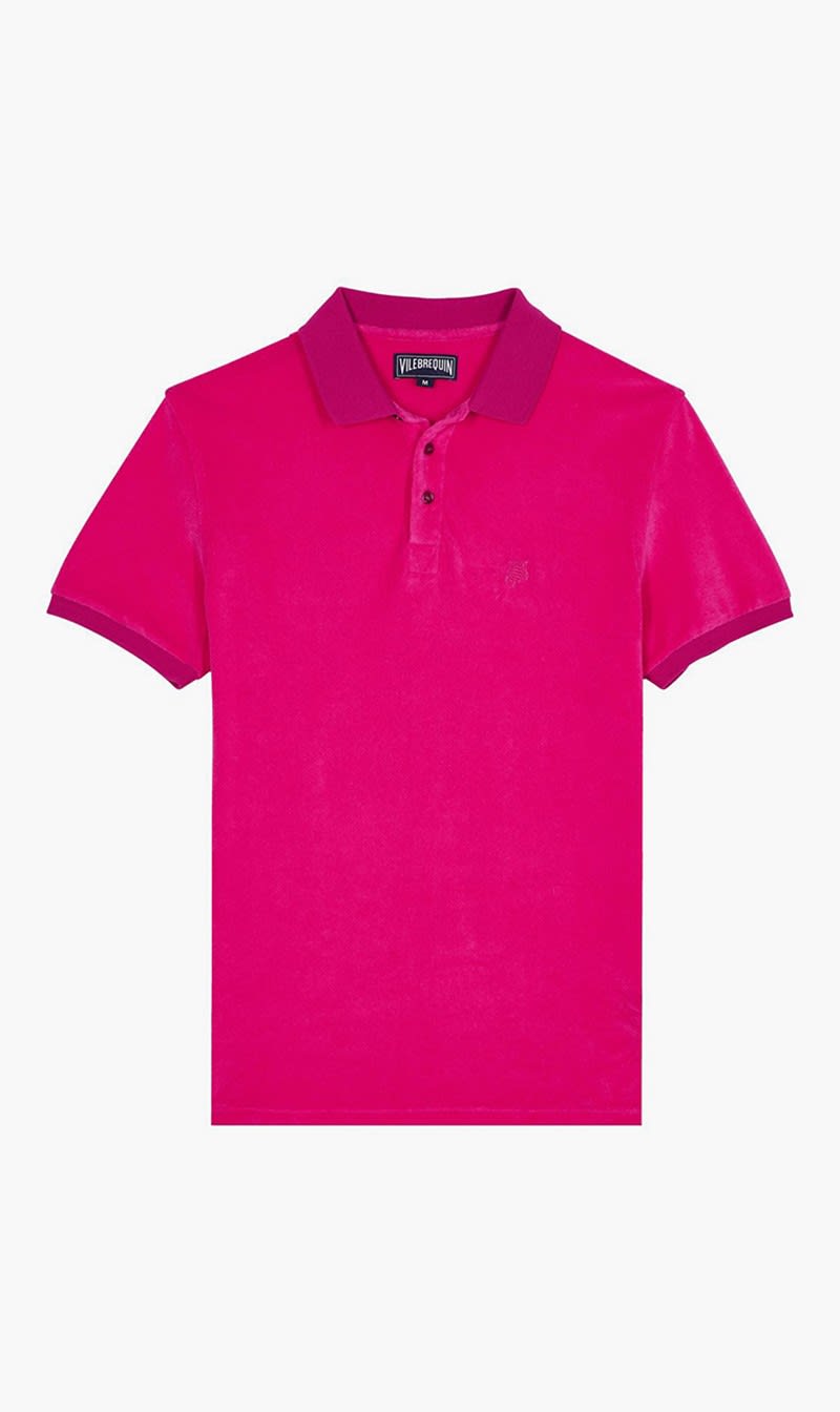 

Vilebrequin Pink Terry Cloth Polo T-shirt for Men | The Deal Outlet