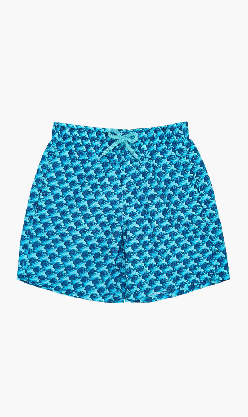

Waves Printed Shorts, Blue
