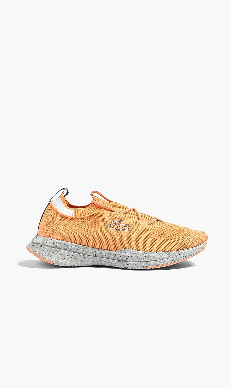 

Lacoste Orange Run Spin Knit Lace Sneakers for Women | The Deal Outlet
