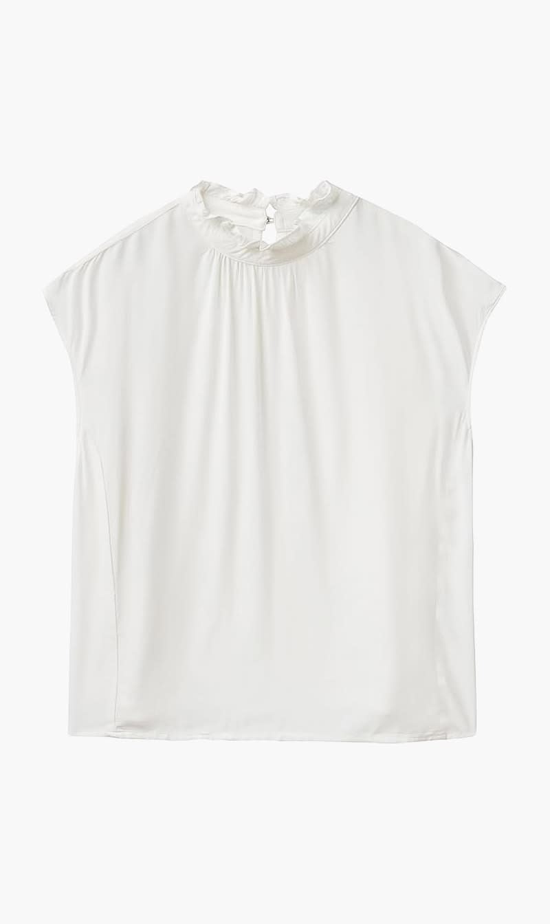 United Colors Of Benetton White Viscose Blouse for Women