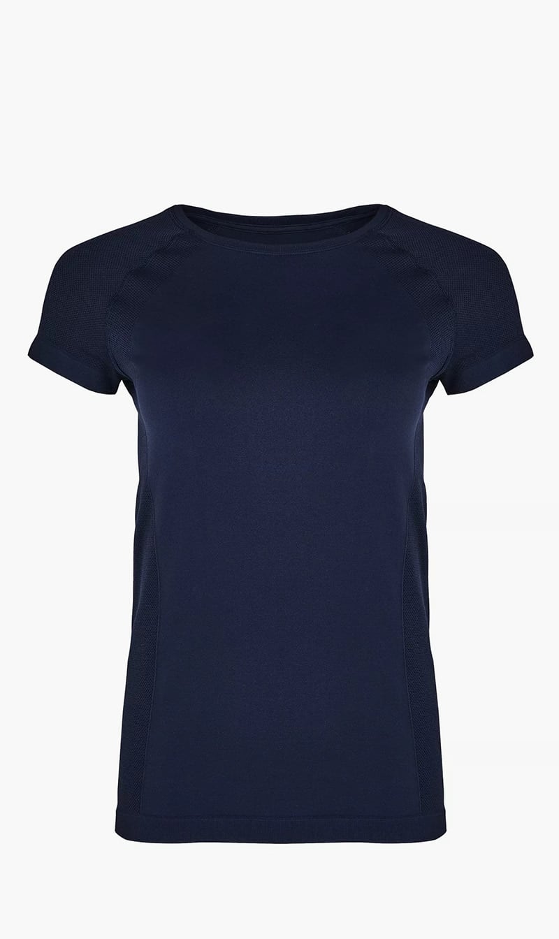 

Sweaty Betty Blue Athlete Seamless Workout T-shi for Women | The Deal Outlet