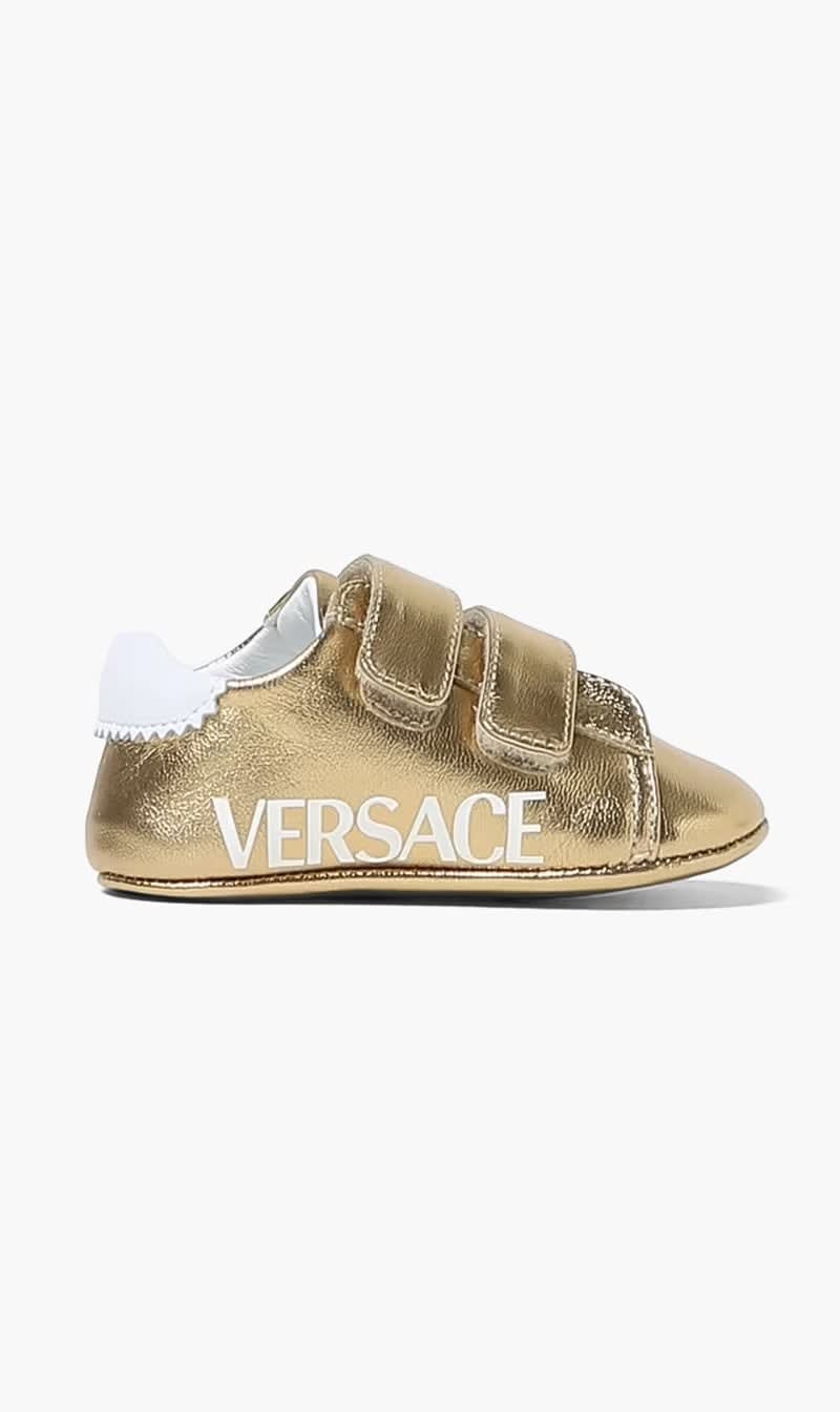 

Versace Gold Barocco First Steps Shoes for Girls | The Deal Outlet