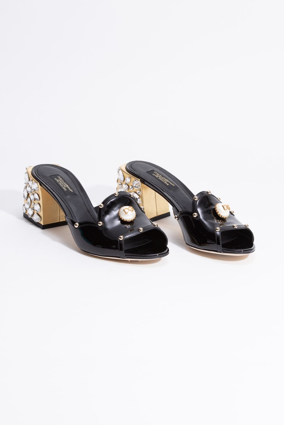 

Dolce&gabbana Studded Leather Mules