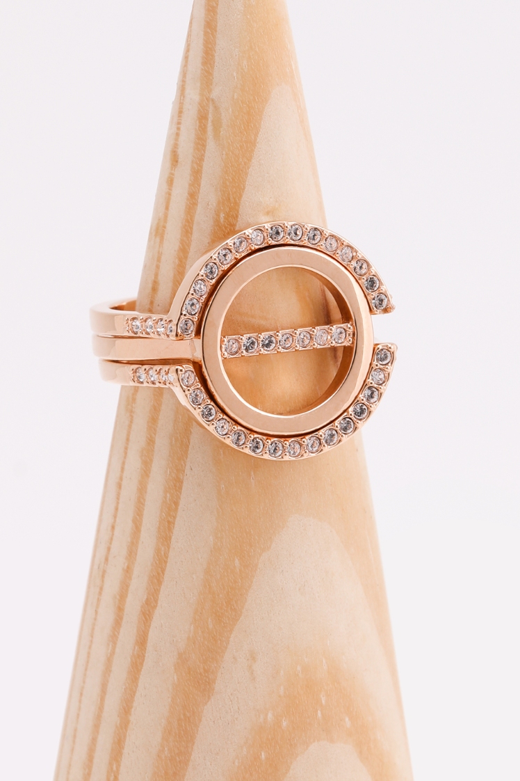 

SWAROVSKI Flash Rose Gold Ring Set, 52mm
