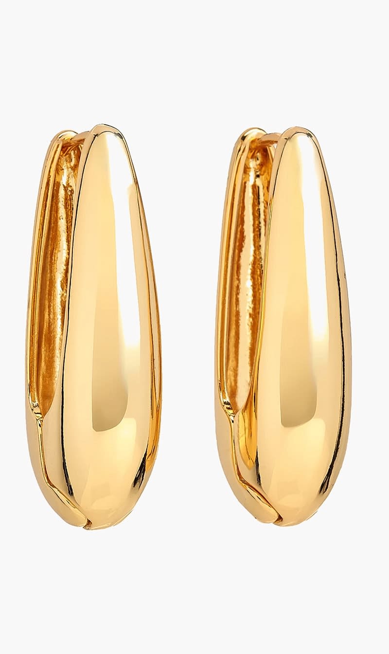 Kenneth Jay Lane Gold U Pierced Earrings for Women