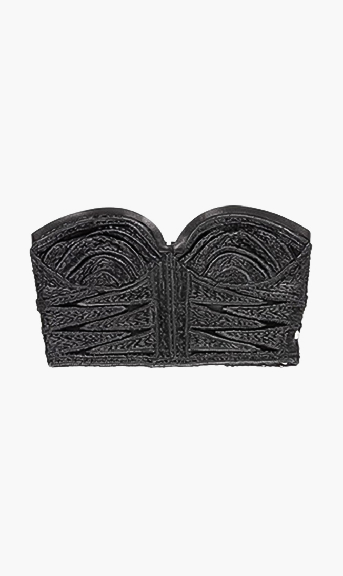 

Valentino Woven Cropped Top