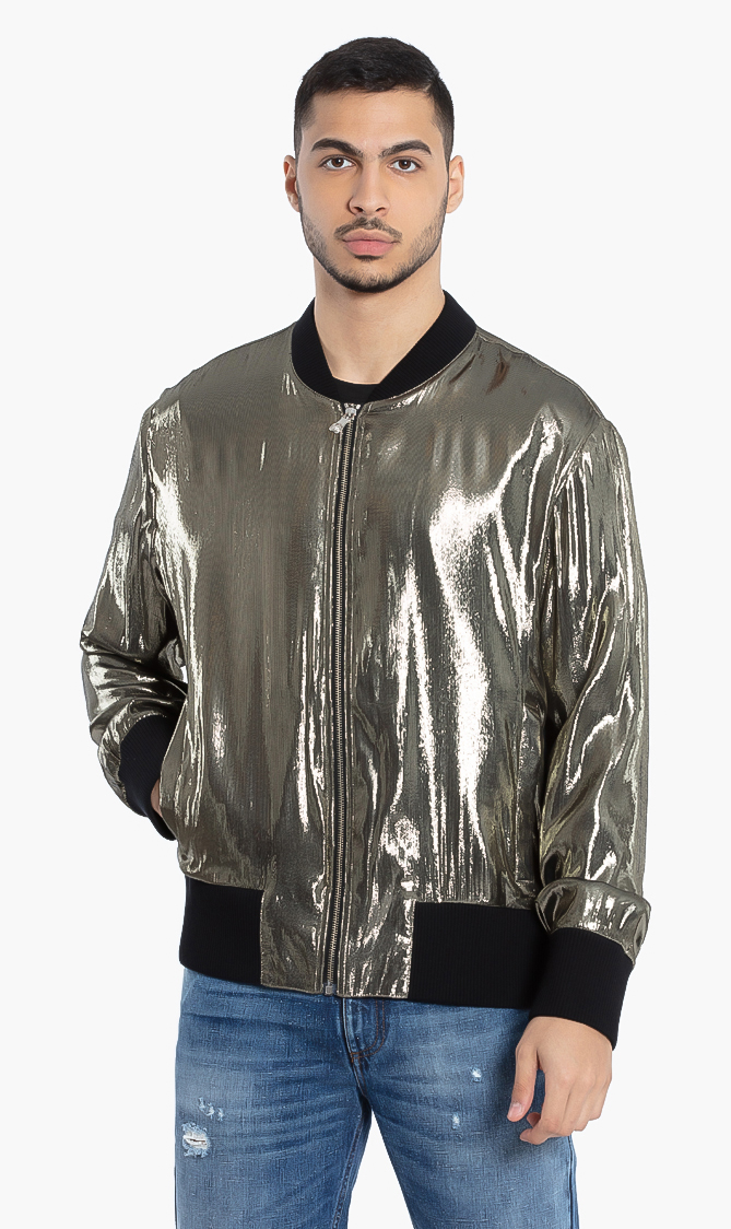 

Versace Silk Blend Bomber Jacket