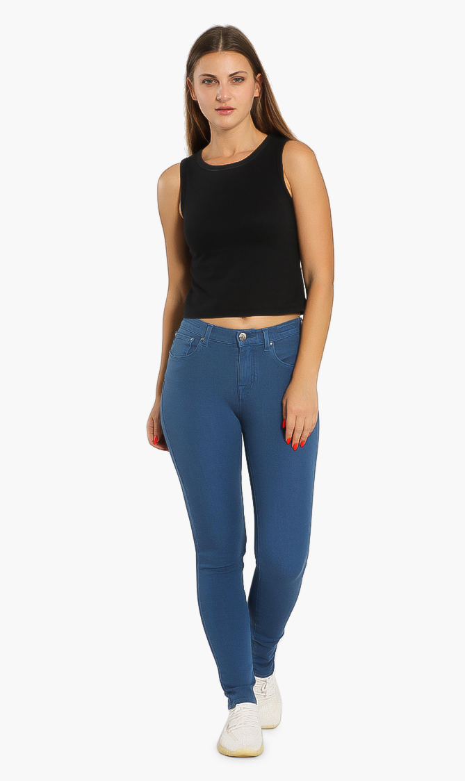 

Gilda Stretch Tailored Jeans, Blue