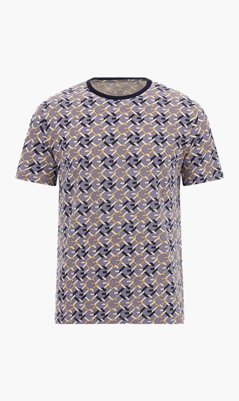 

Guess Multi-color Ss Cn G Chain Aop Tee for Men | The Deal Outlet